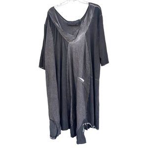 Barbara Speer Women's Size 3 Black Asymmetric Tunic XL oversized